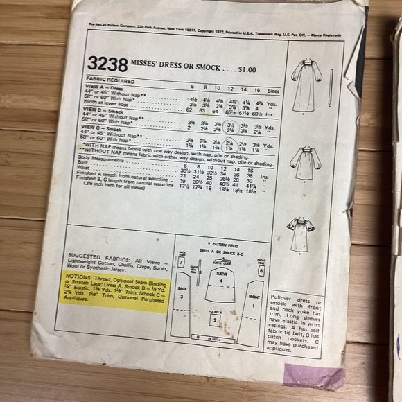 Vintage Sewing Patterns:60s & 70s size 12 - Picture 9 of 10